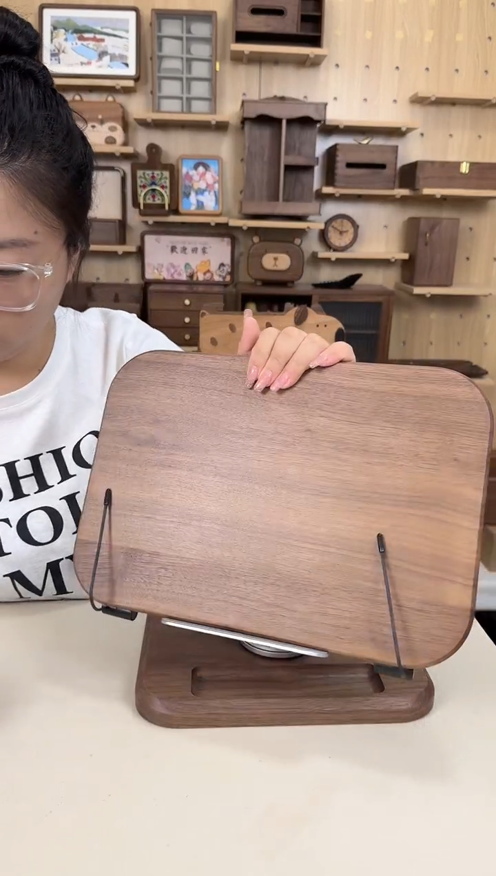 木北美黑胡桃大号阅读书架特价