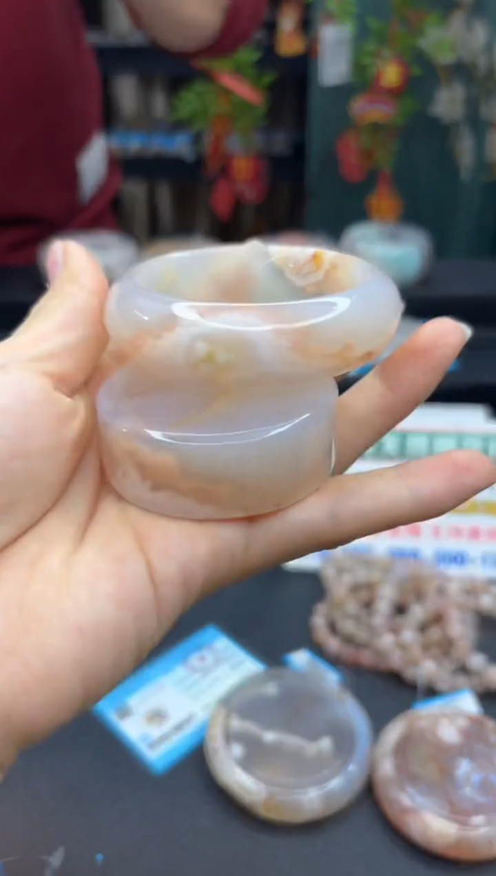 【闪购商品】石英质玉手镯未镶嵌4（53圈赠送镯心）