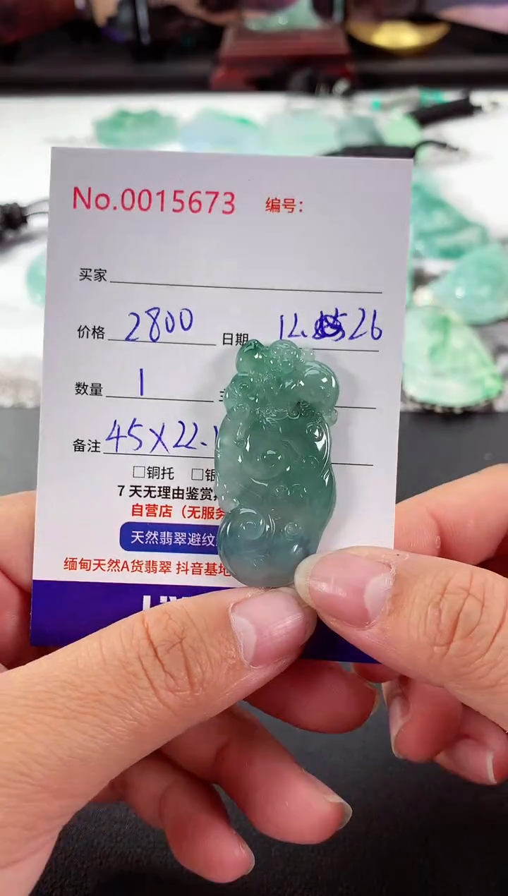 颈饰未镶嵌翡翠如意