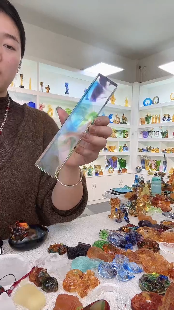 手工艺品琉璃彩色纸镇