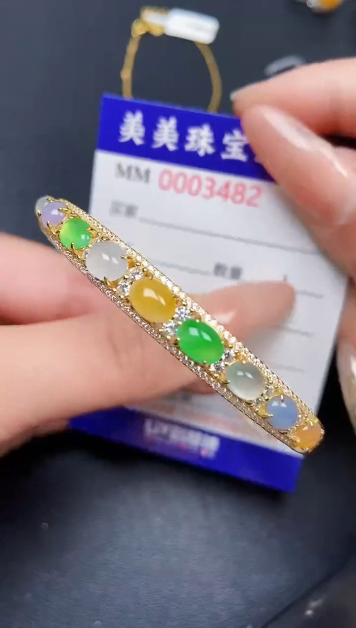 【闪购商品】翡翠颈饰银S925镶嵌3482