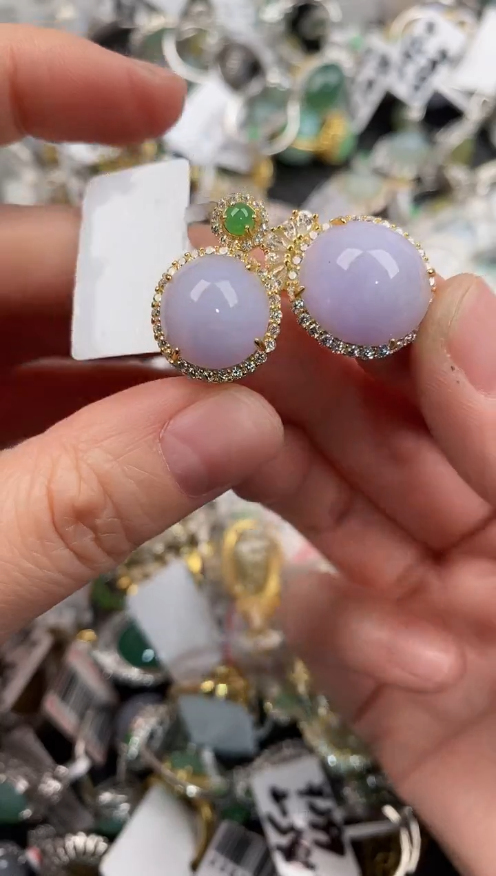 银S925镶嵌戒指翡翠999               3