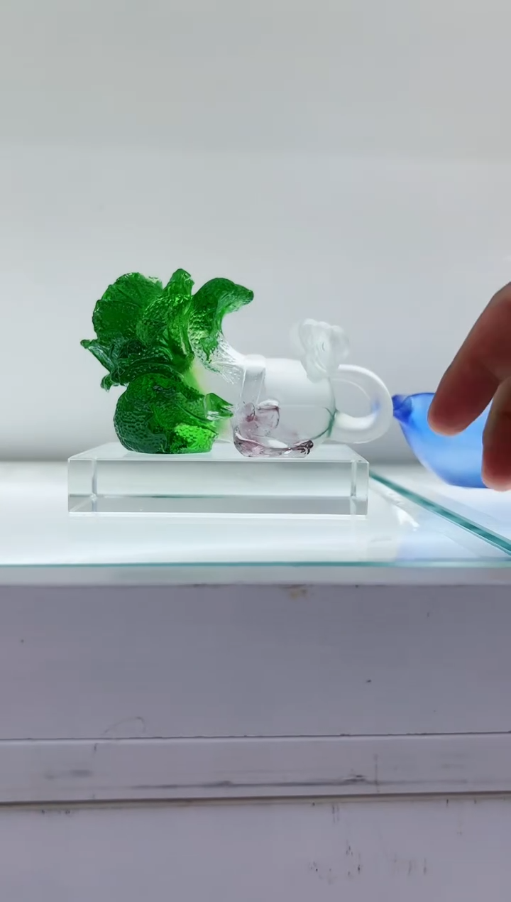 【闪购商品】茶宠古法琉璃如意白菜