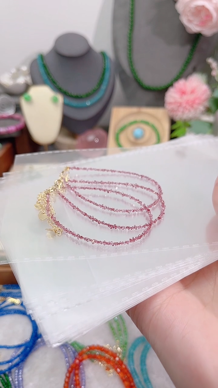 银S925镶嵌手链钻石红99