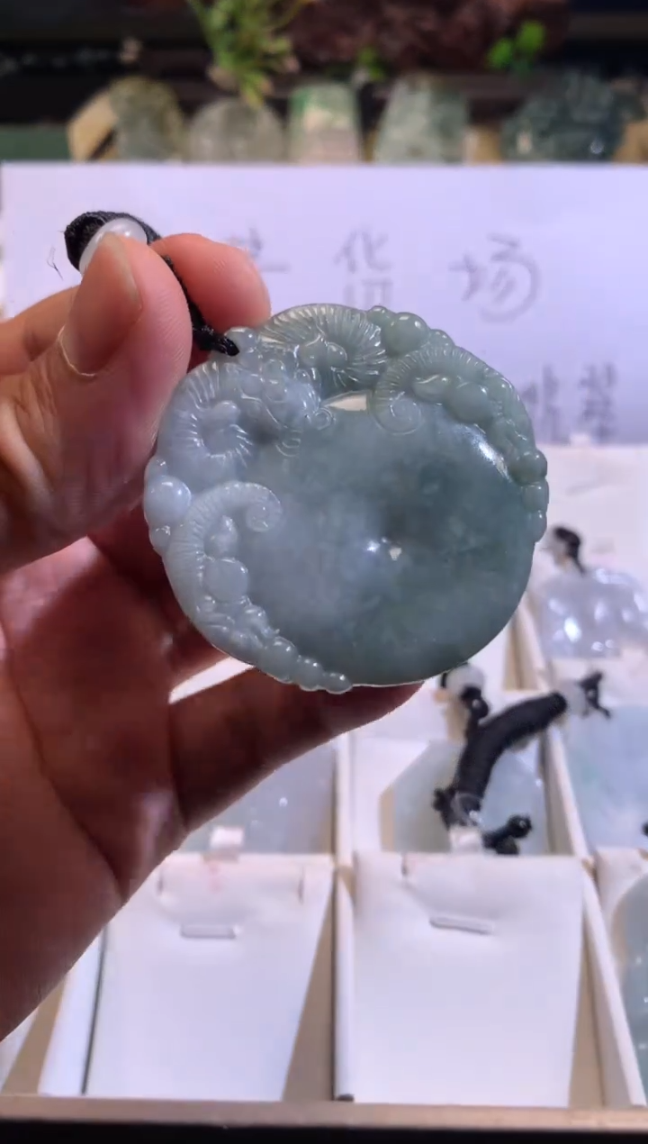 翡翠未镶嵌颈饰6/05/082多样性发其一