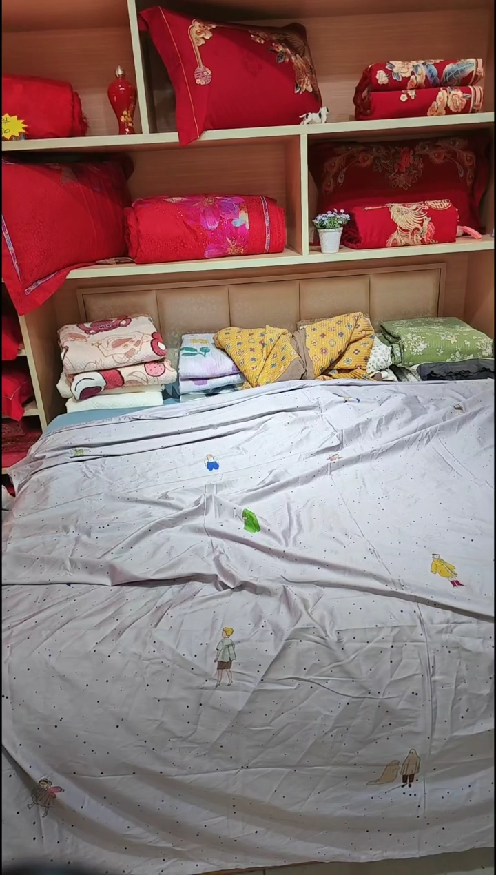 银鼠毛140支长绒棉床单2.2*2.4微瑕