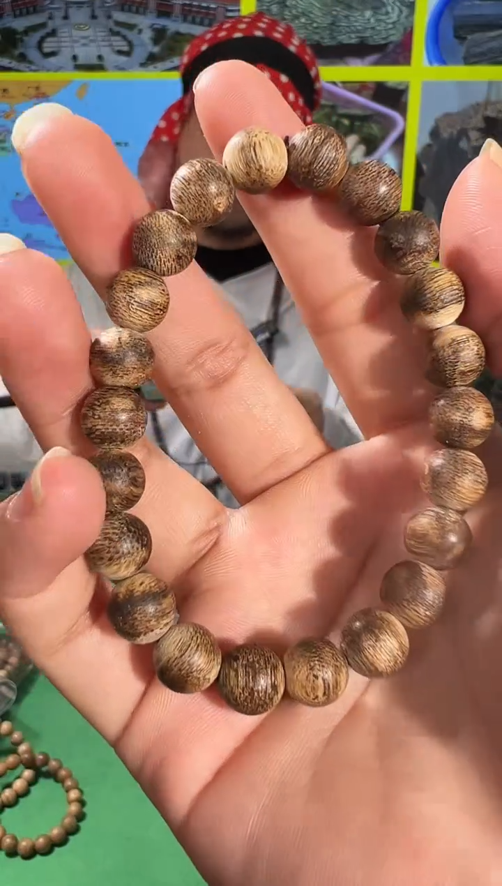 【闪购商品】沉香手串100号0.8越南虎斑多样性发一