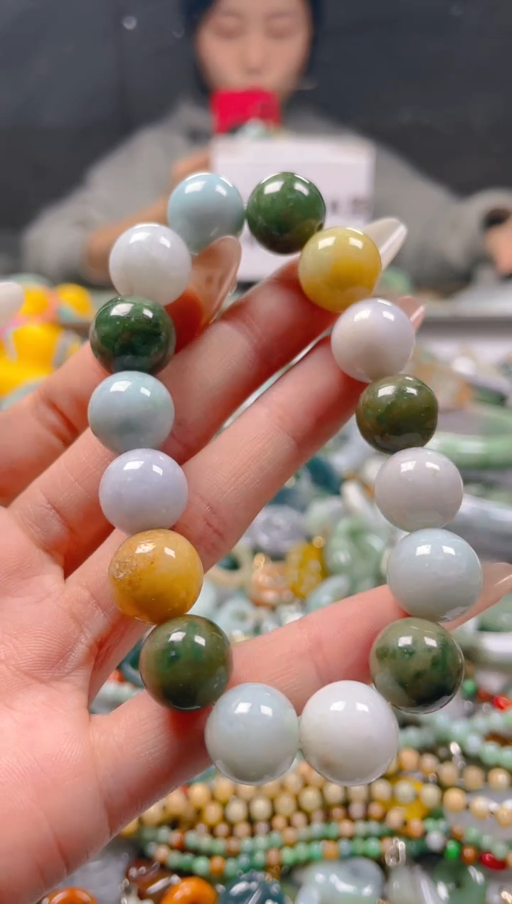 【闪购商品】翡翠颈饰未镶嵌13-14MM/N/翡翠A货一图一物