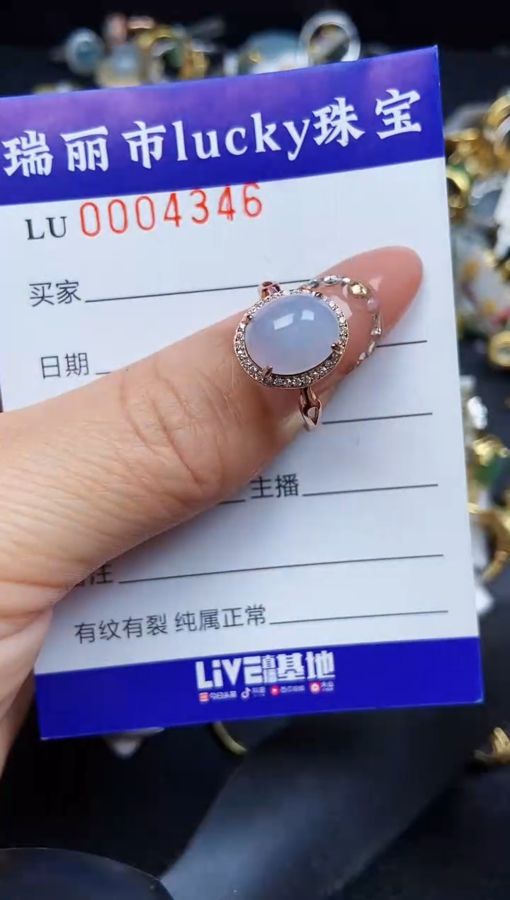 翡翠银S925镶嵌颈饰4346