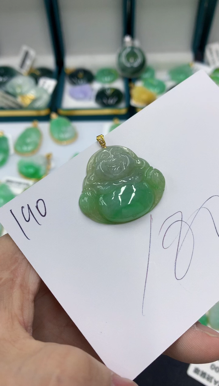 【闪购商品】翡翠颈饰18K金镶嵌11111111111