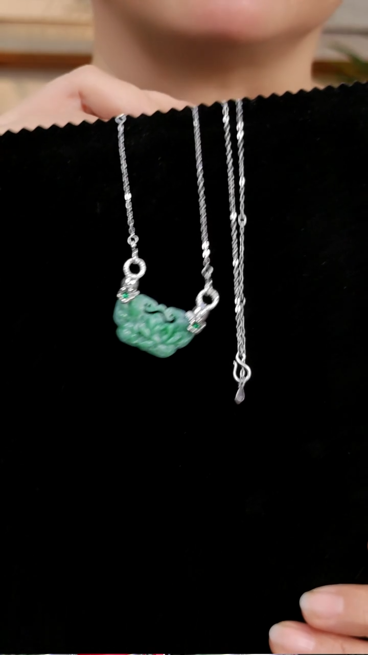 颈饰未镶嵌翡翠国风