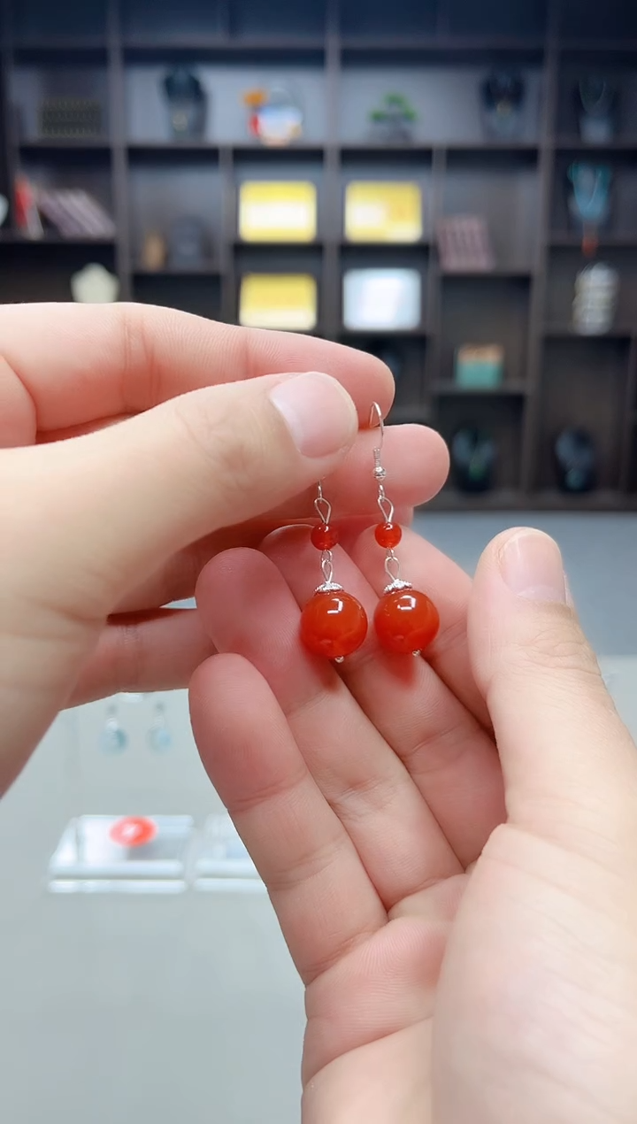 未镶嵌耳饰玛瑙/玉髓409000