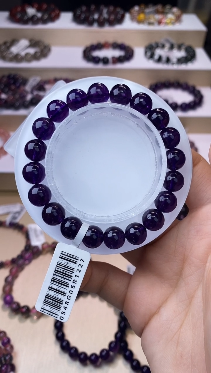 【闪购商品】紫晶手链未镶嵌紫水晶单圈9m+
