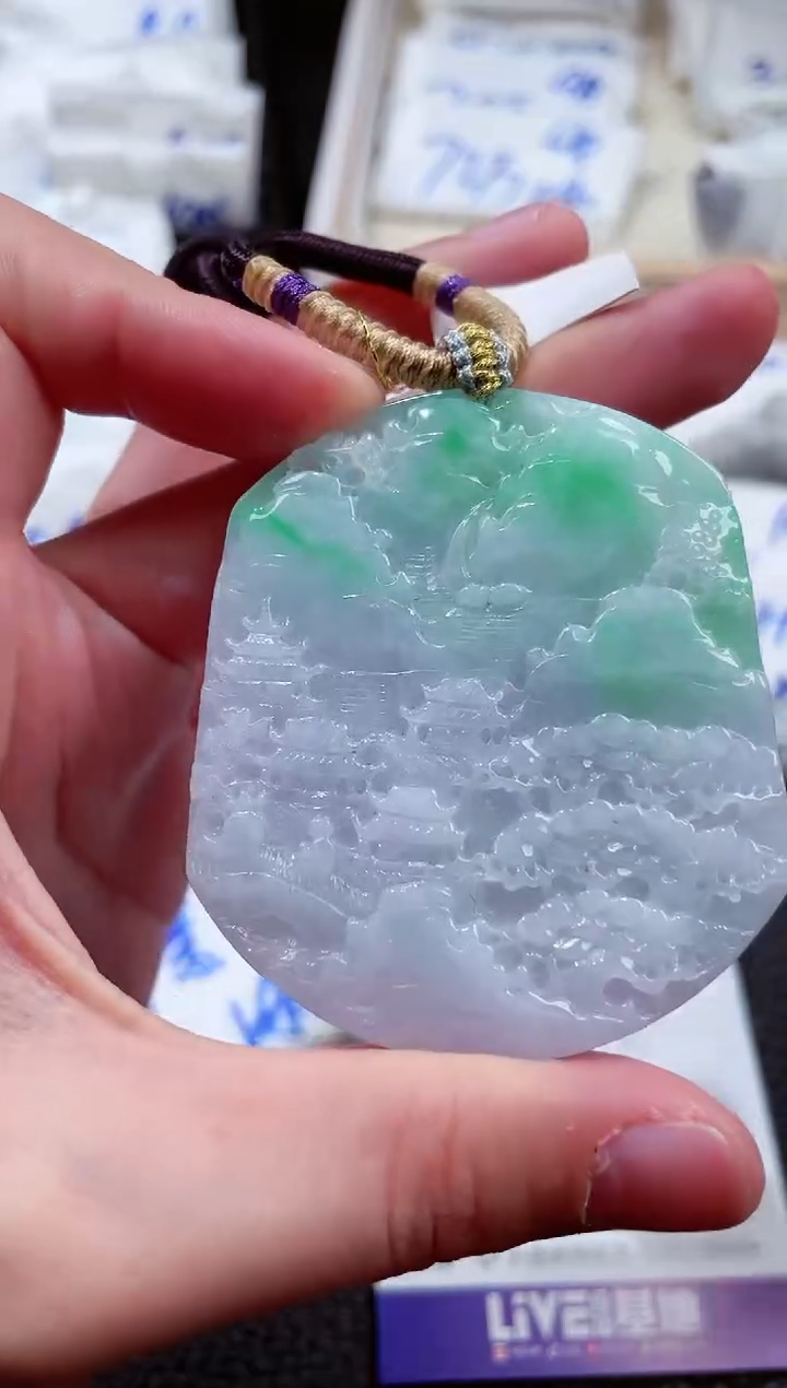 【闪购商品】翡翠未镶嵌颈饰00004492