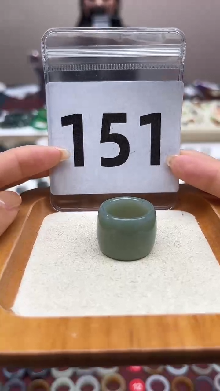 【闪购商品】和田玉戒指未镶嵌港码10号，内径15.7mm