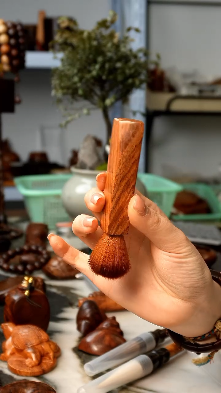 【闪购商品】黄花梨/降香黄檀海黄壶笔刷毛刷