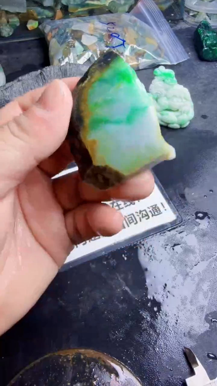 未镶嵌挂件翡翠天然翡翠136