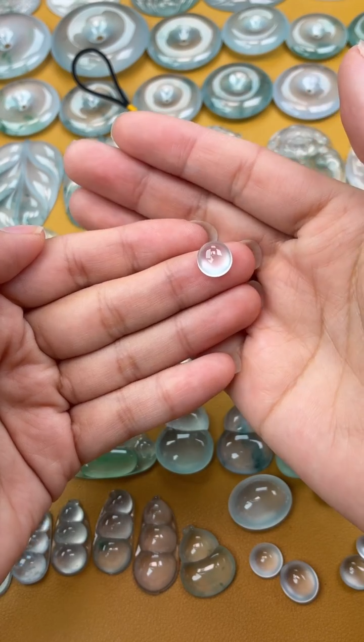 吊坠(不含链)未镶嵌翡翠4 蛋面 10 9.5 5.2