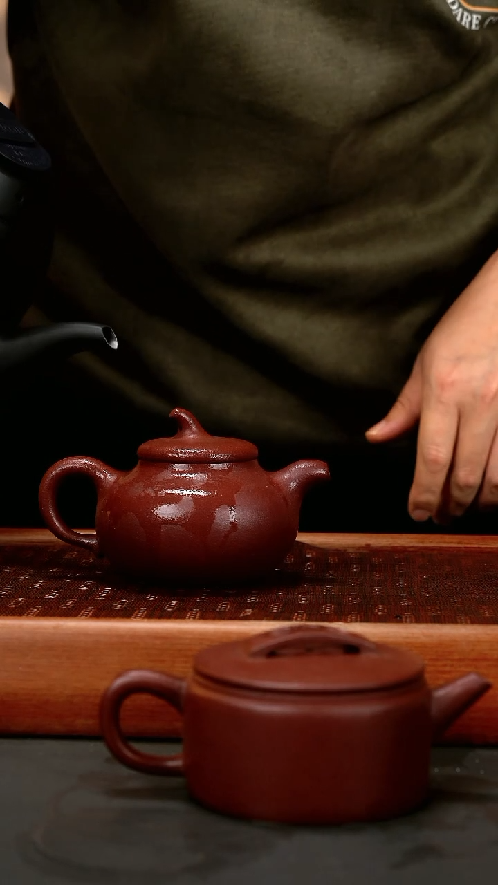 【闪购商品】紫砂茶壶syzj 底槽青 手磨粗纱 茄瓜