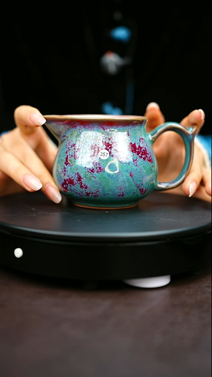 357#原矿钧瓷炉钧釉公道杯