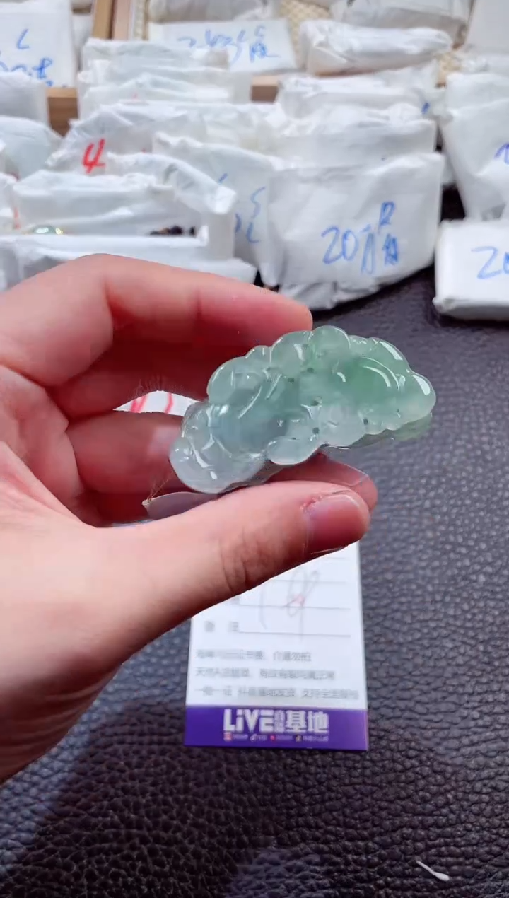 翡翠未镶嵌颈饰00001859