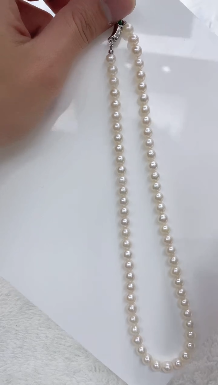 【闪购商品】海水珍珠颈饰银S925镶嵌海水珍珠项链