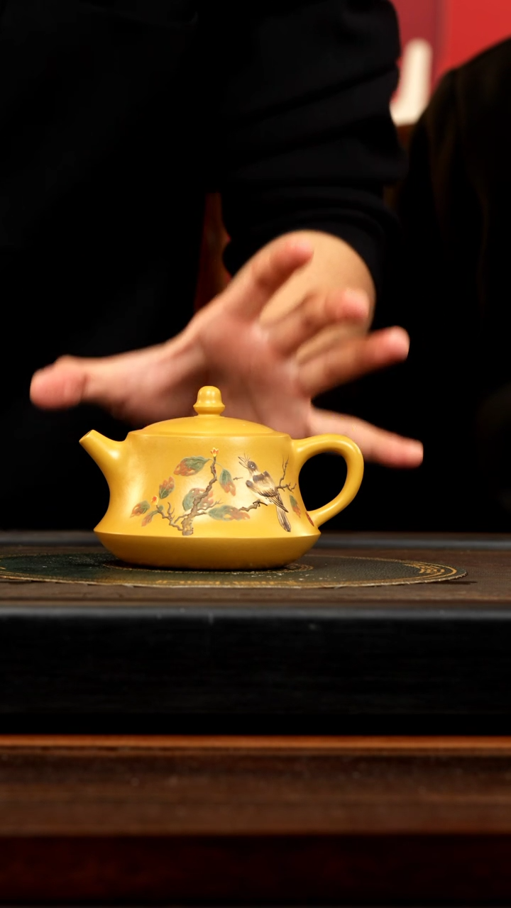【闪购商品】紫砂茶壶YJB 黄金朱泥 柱础 