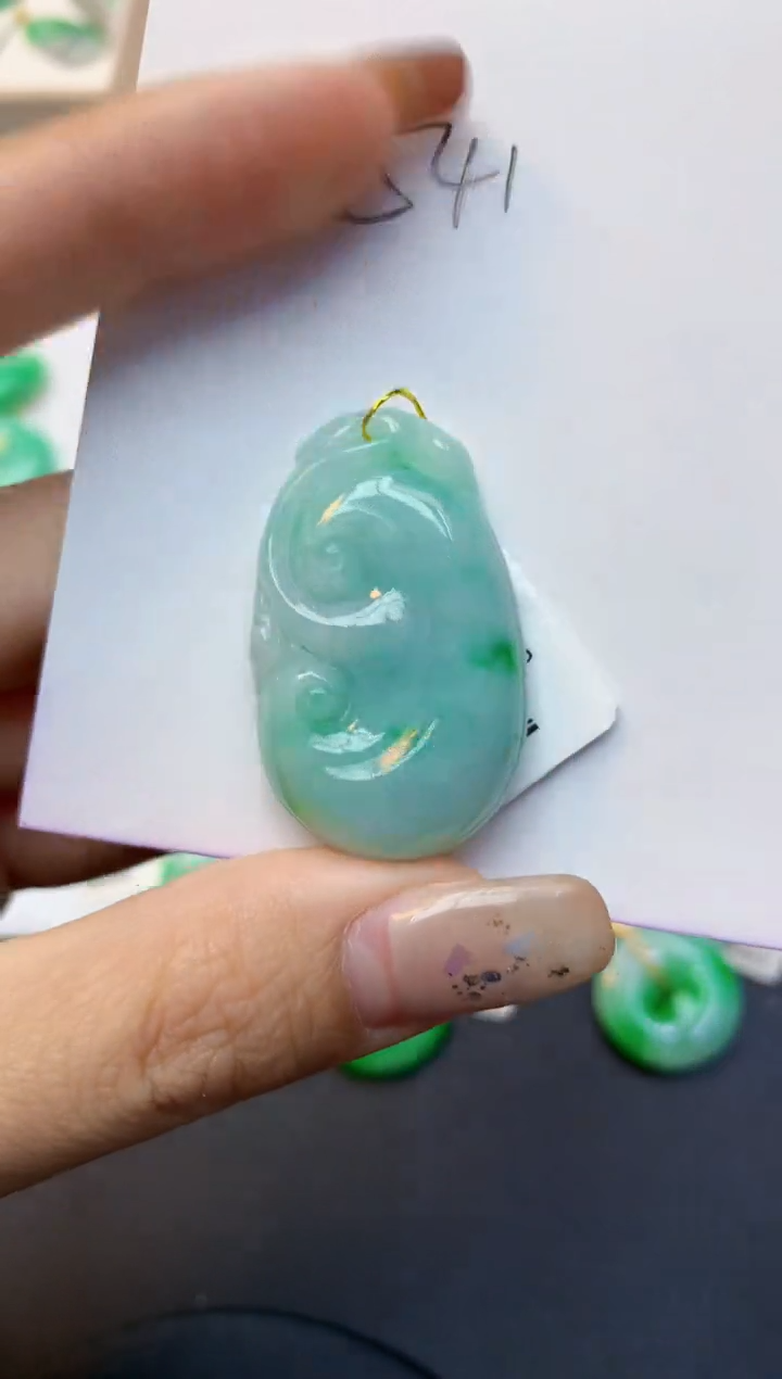 颈饰未镶嵌翡翠天然A货翡翠百元以上9元证书费自理