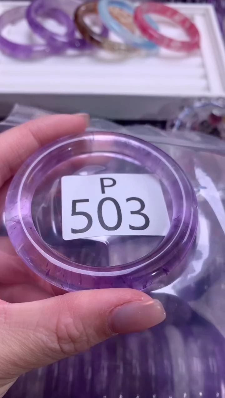 水晶手镯未镶嵌水晶503-52