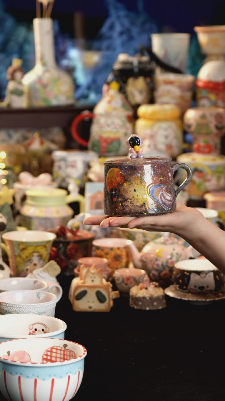 其他陶景德镇釉下彩手绘设计师款陶瓷