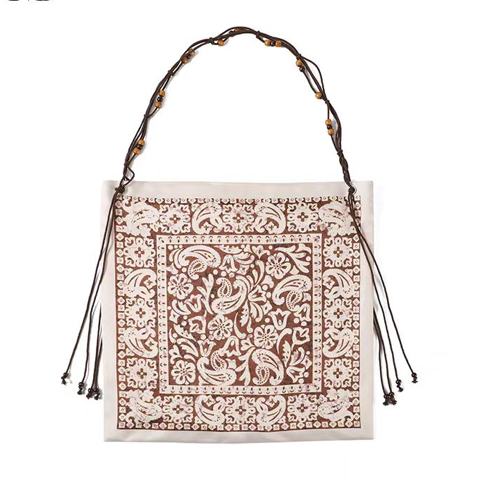 ODTD艺术印花法式度假单肩包ODTD051D584