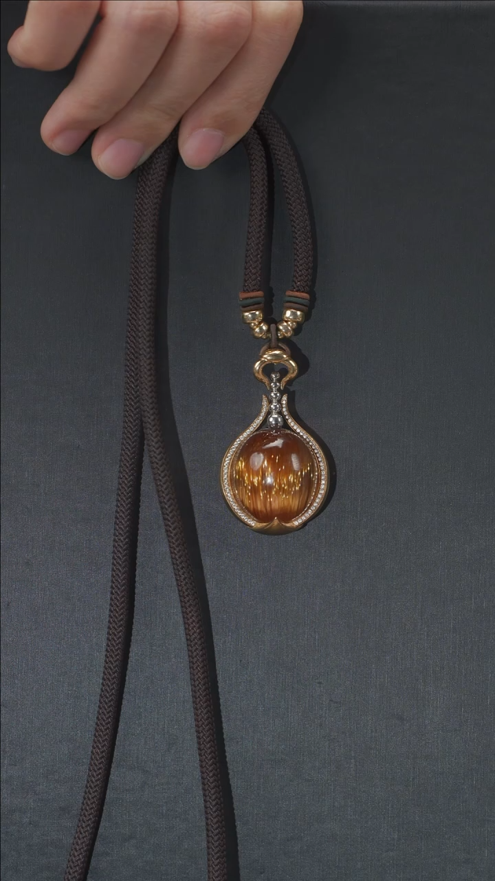 【闪购商品】水晶吊坠(不含链)18K金镶嵌吊坠