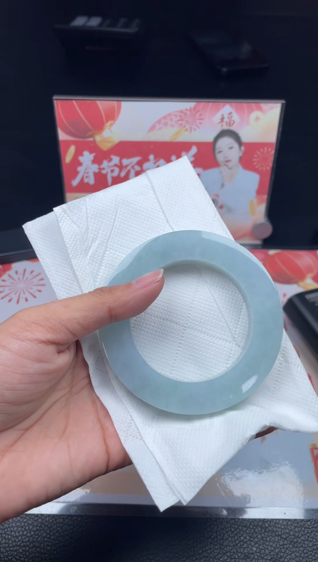 【闪购商品】定制翡翠手镯未镶嵌正圈AXLSZ-DZS54