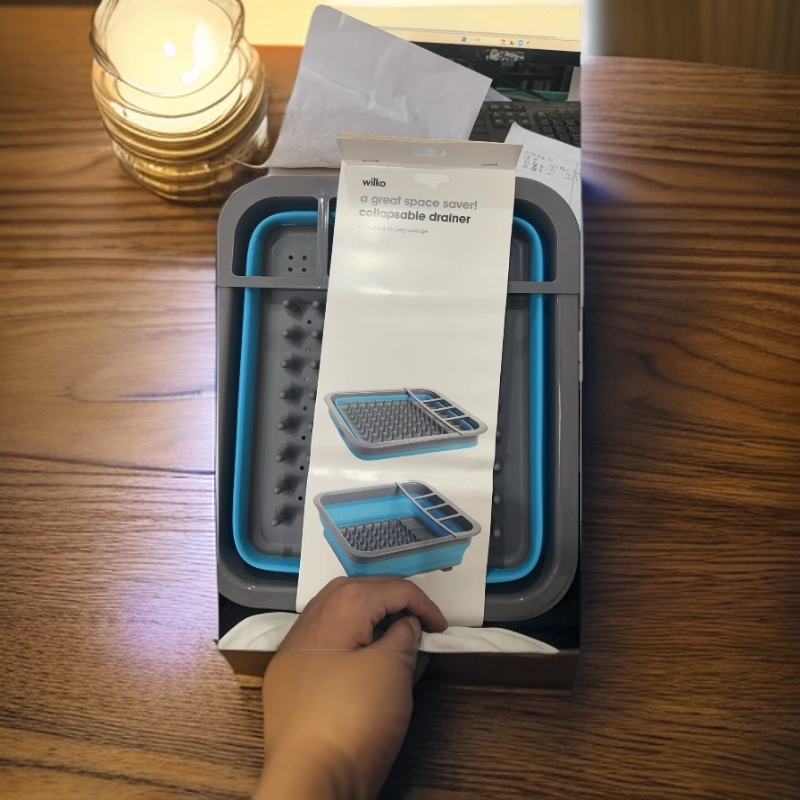 可折叠碗碟沥水篮