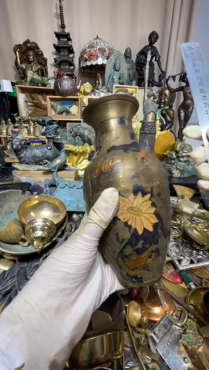 茶盏大阪中古铜器摆件295