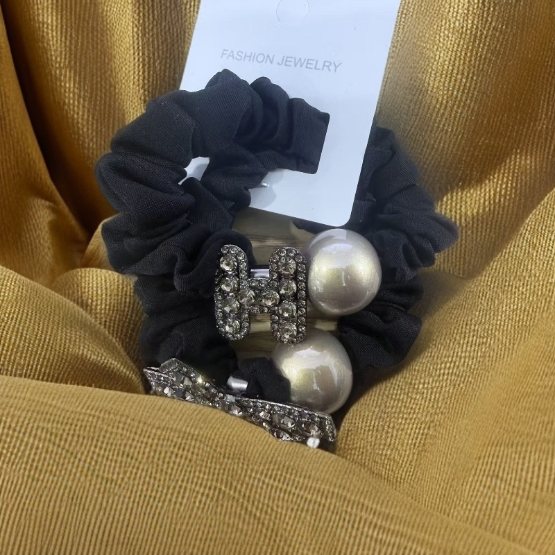 070 韩系发圈简约黑色百搭可爱时尚轻奢气质