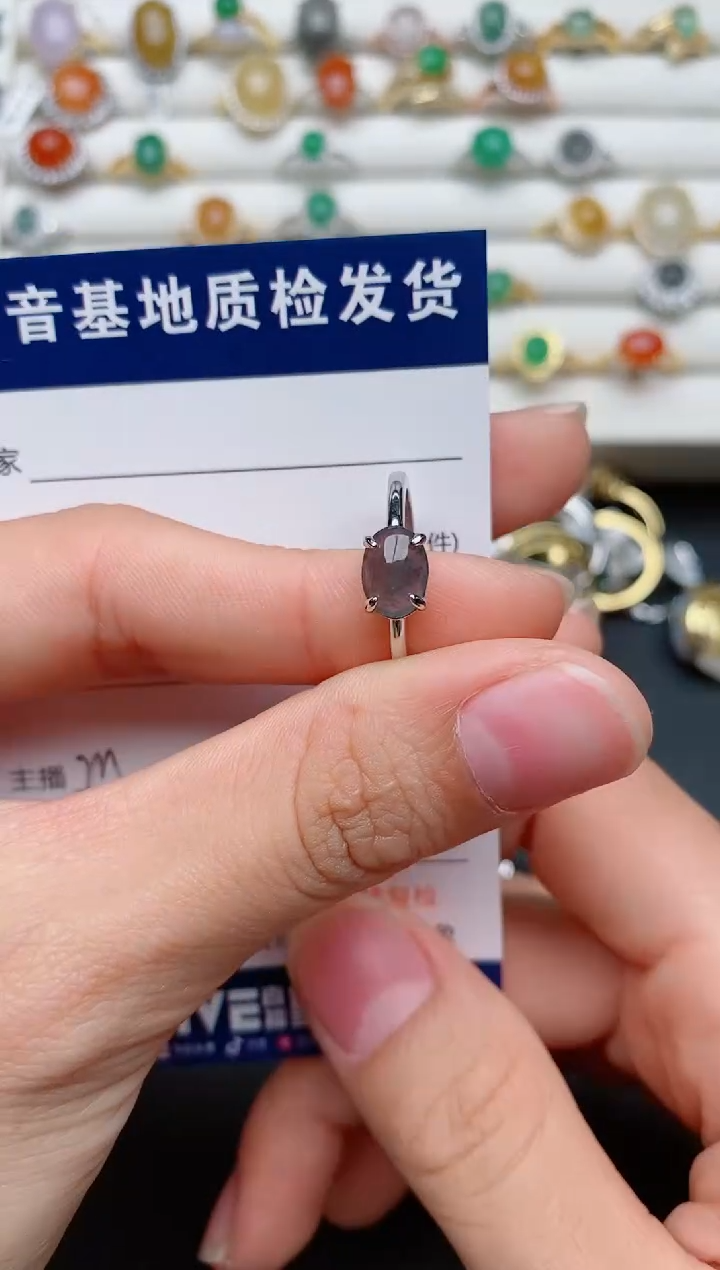 【闪购商品】翡翠戒指银S925镶嵌....