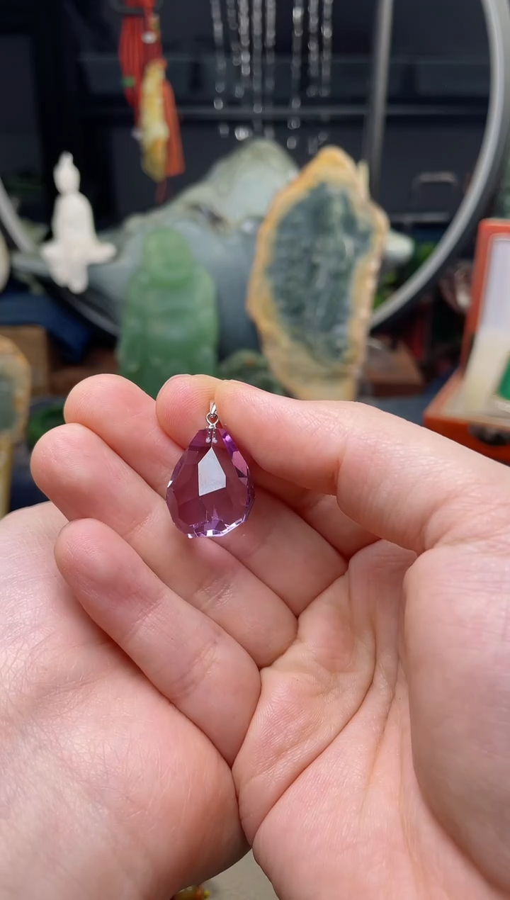 【闪购商品】紫晶颈饰未镶嵌水晶