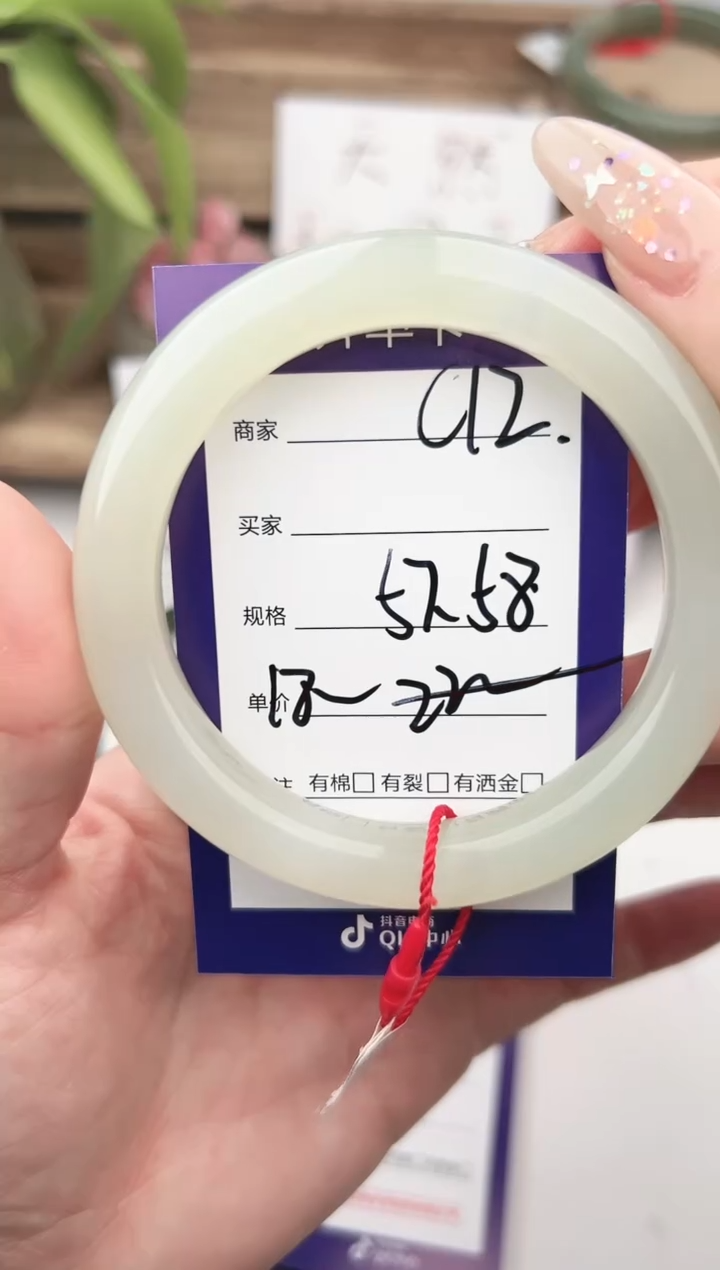 未镶嵌手镯和田玉微色差C12