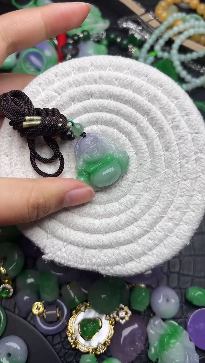 颈饰未镶嵌翡翠缅甸翡翠吊坠