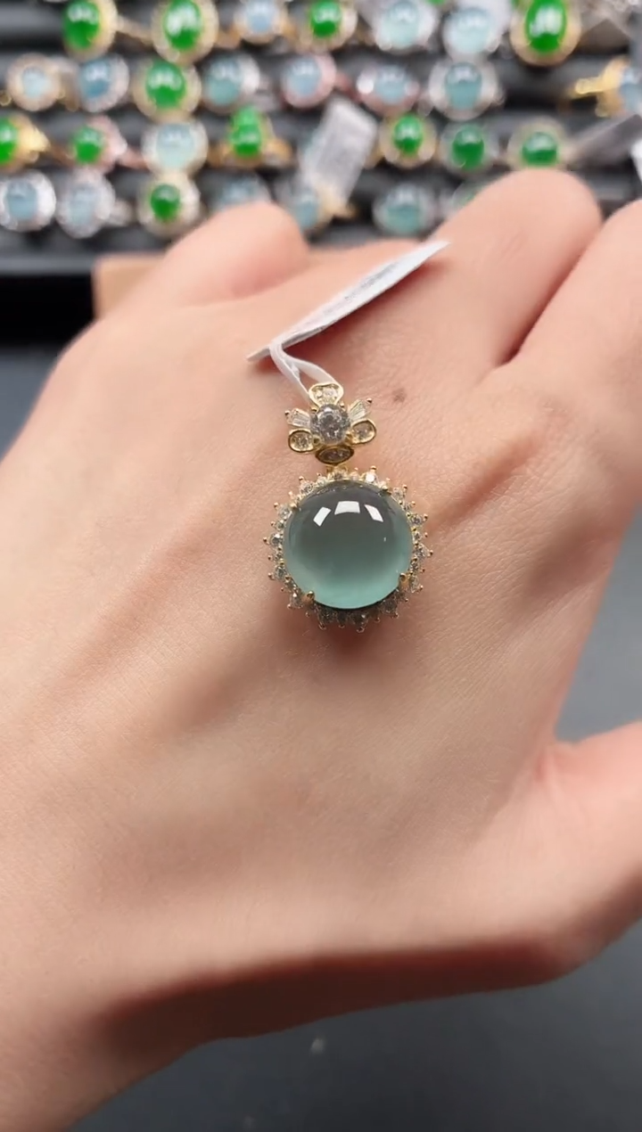 银S925镶嵌戒指翡翠1111