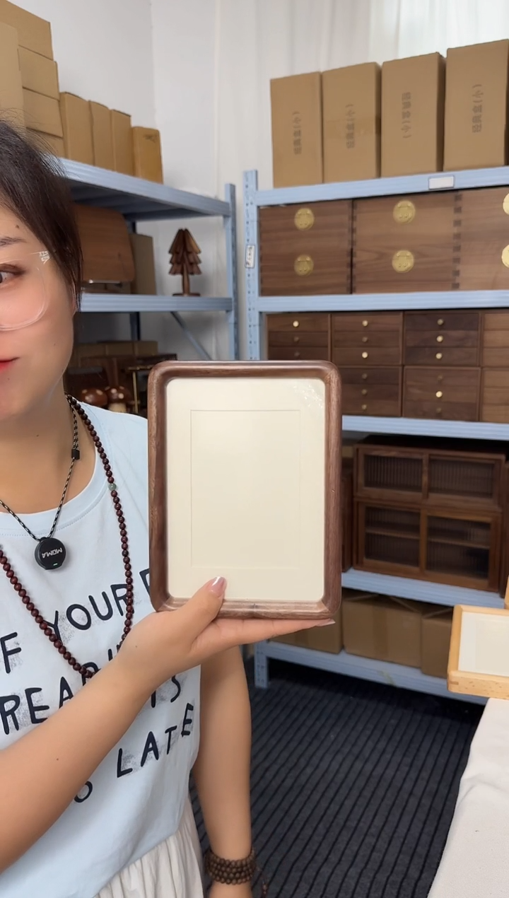 木7寸黑胡桃实木相框