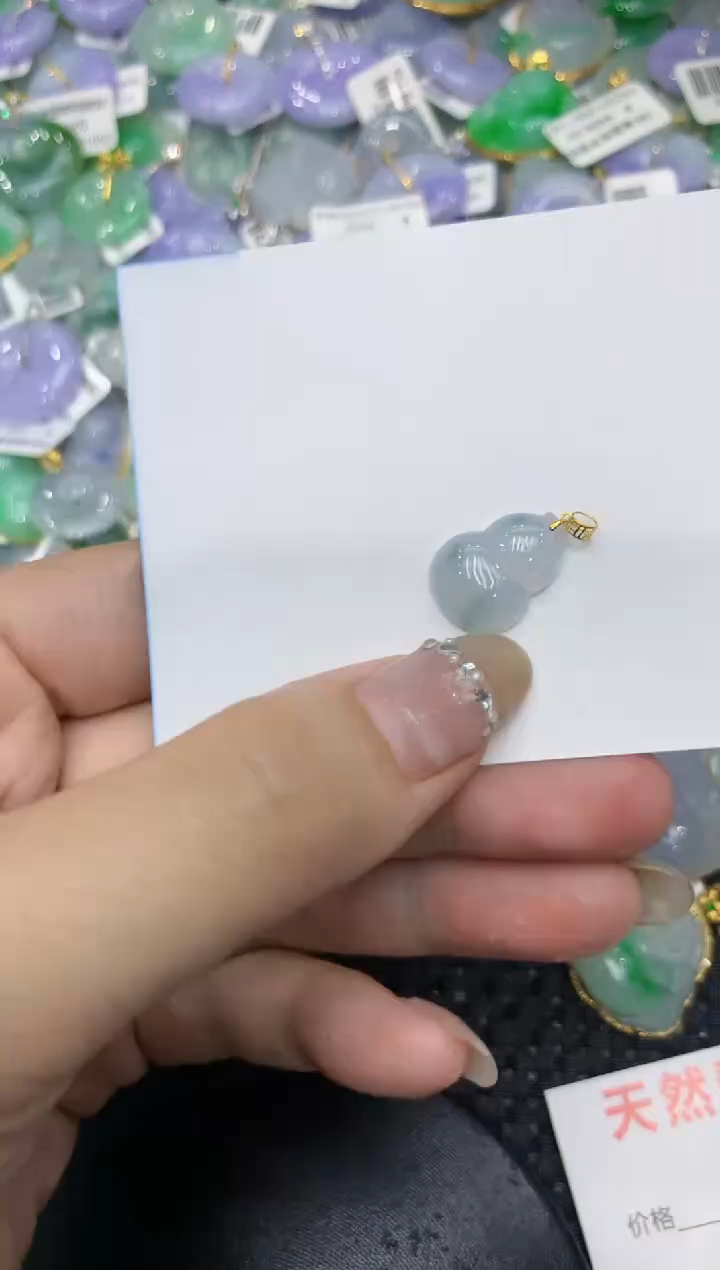 【闪购商品】翡翠颈饰18K金镶嵌2222222222