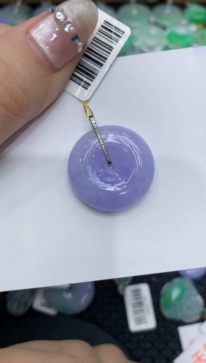 【闪购商品】翡翠颈饰18K金镶嵌222222222