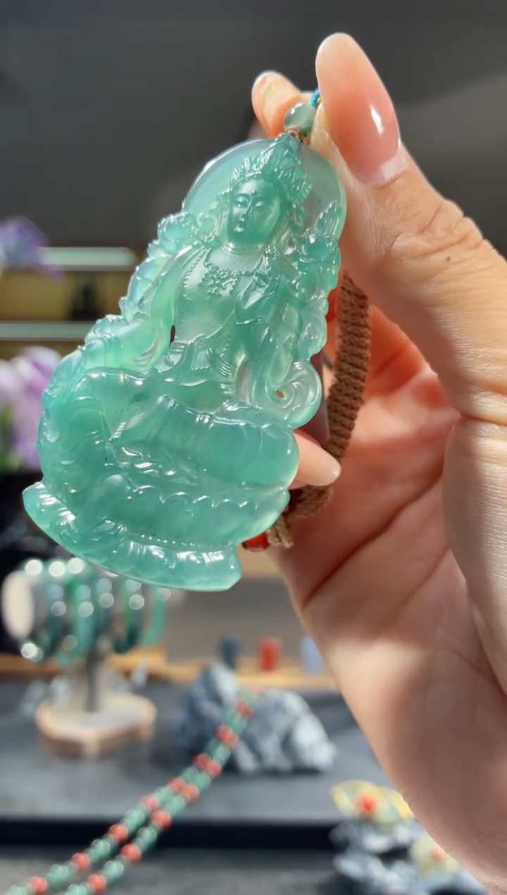 吊坠(不含链)未镶嵌翡翠度母