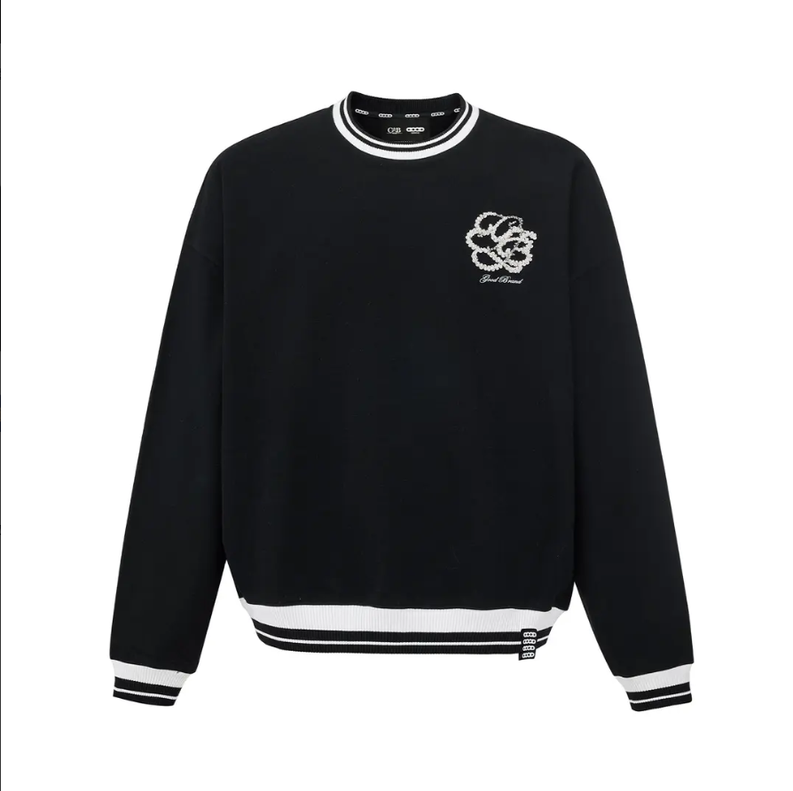 GOD立体手工绣珠花体标语轻奢时尚卫衣长袖男女同款