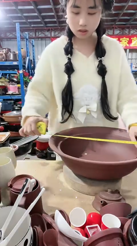 陶瑕疵39原陶煎盘不带盖