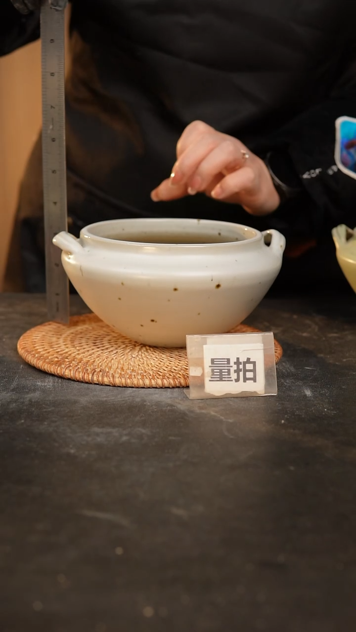 【闪购商品】瓷片泥泥手工花盆口12高8