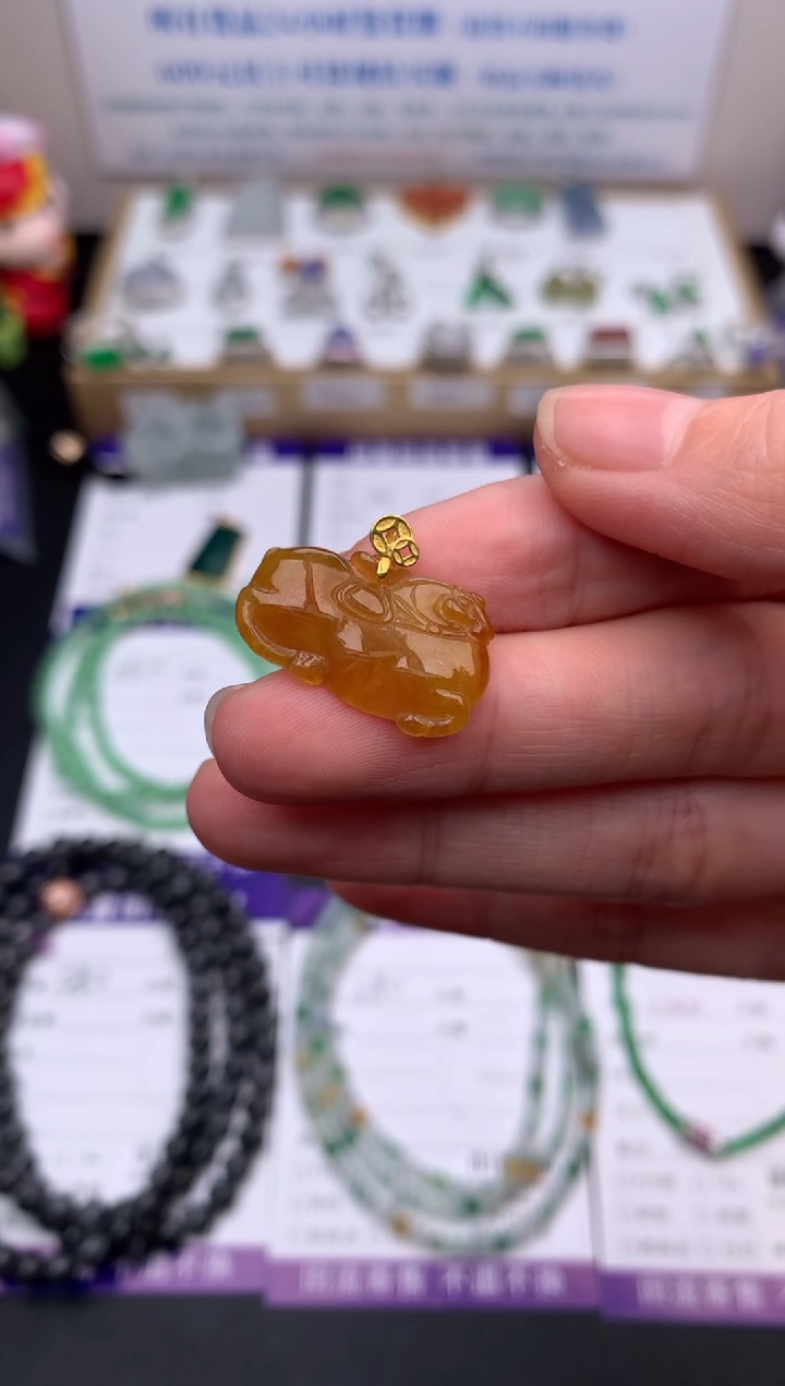 【闪购商品】定制翡翠18K金镶嵌模式推广期24小时鉴赏期