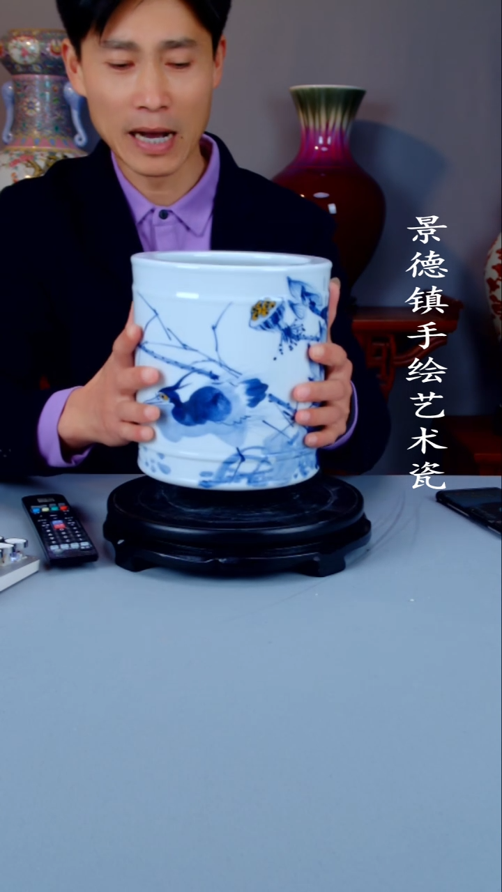 摆件陶瓷景德镇手工手绘陶瓷摆件17